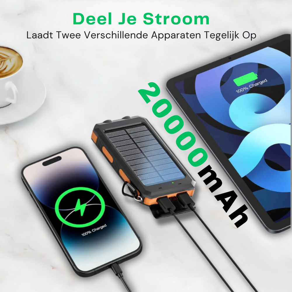 Zon-Oplaadbare Powerbank | Szybka i Niezbędna!
