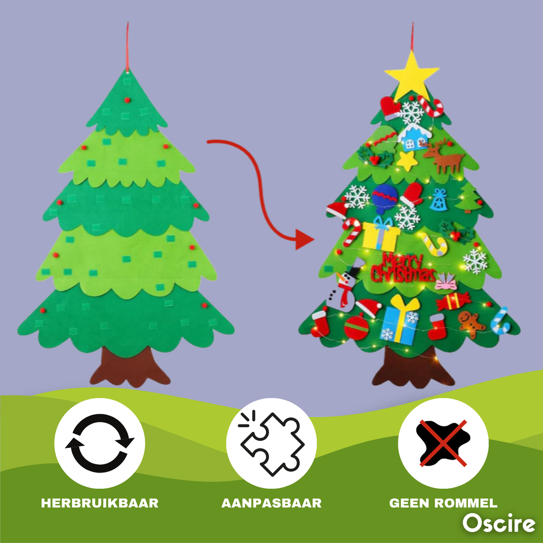 Filcowa Choinka | Bezpieczne Dekorowanie!