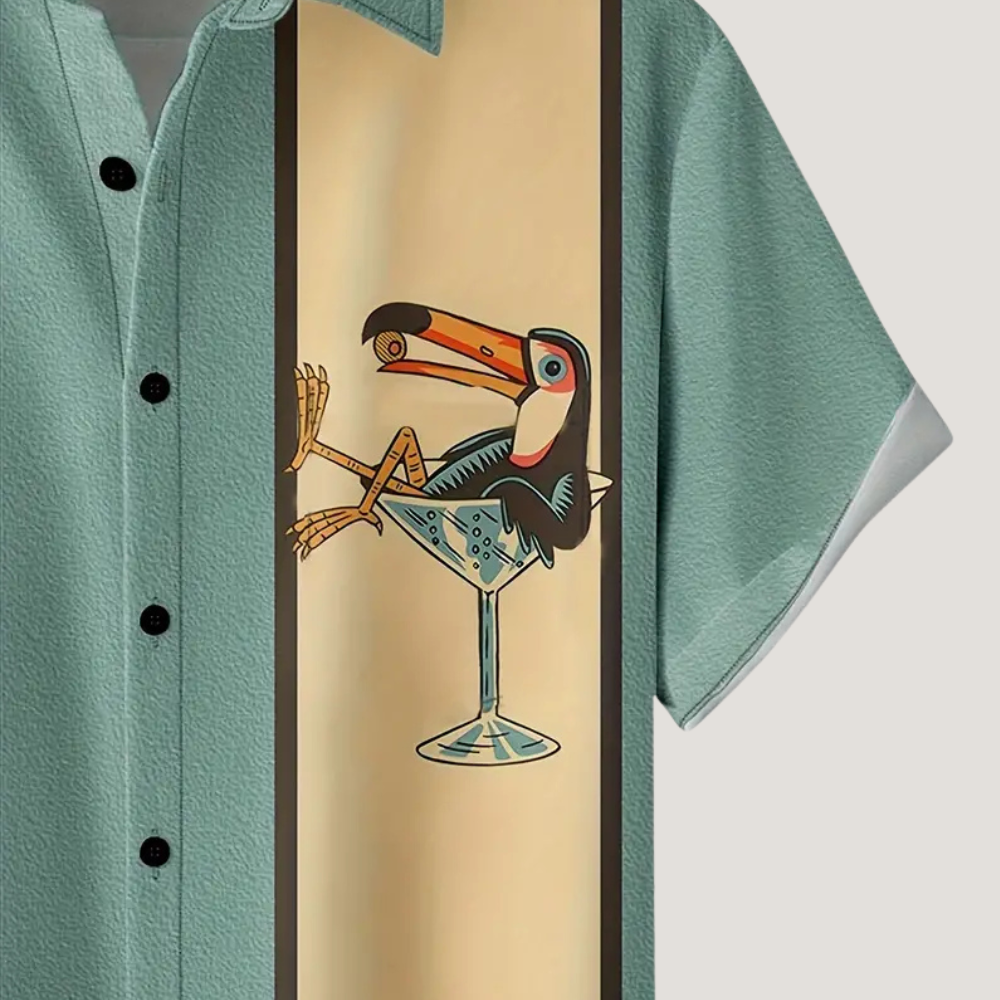 Koszula "Bottoms Up" | Tropikalna Imprezowa Atmosfera