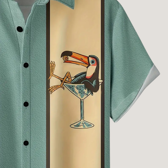 Koszula "Bottoms Up" | Tropikalna Imprezowa Atmosfera