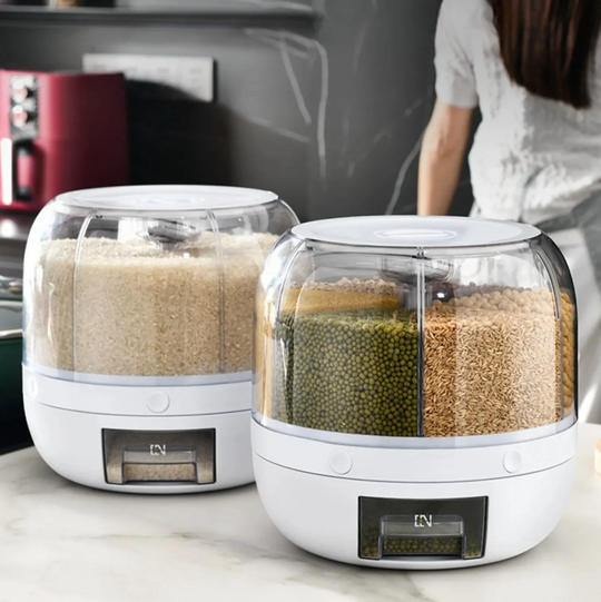 Obrotowy Dispenser Ziarna 360° - Zapewnia Zorganizowaną i Efektywną Kuchnię