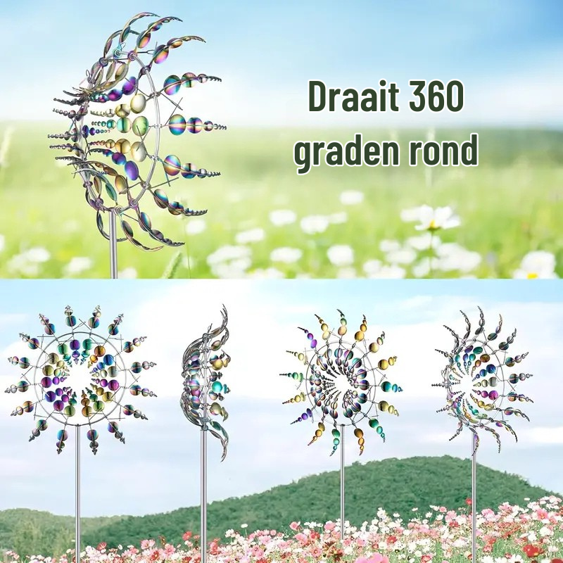ZonneDans Wiatraczek — Magiczna Dekoracja Ogrodowa z Ruchem i Blaskiem