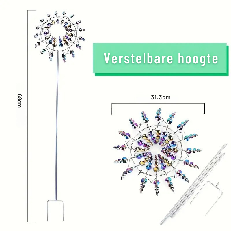 ZonneDans Wiatraczek — Magiczna Dekoracja Ogrodowa z Ruchem i Blaskiem