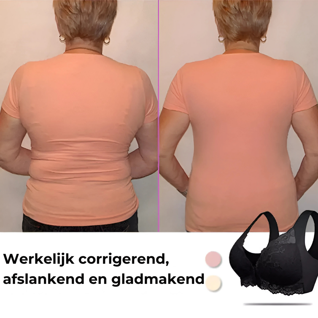 (SET VAN 3) Modelujący Biustonosz Bez Fiszbina Z Zapięciem Z Przodu