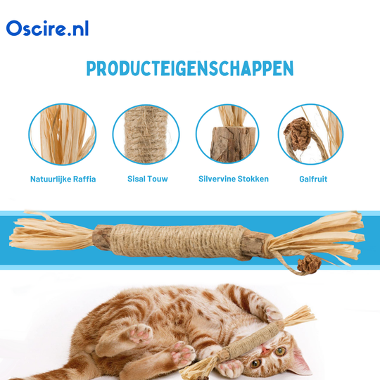 Naturalna Patyk Silvervine dla Kotów