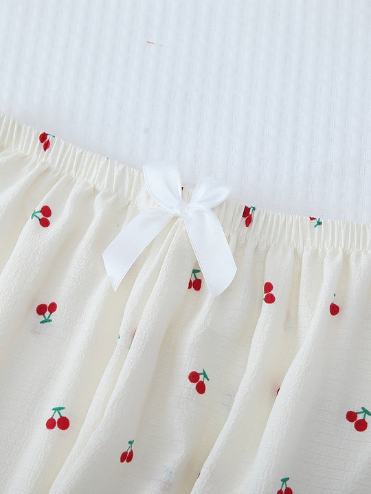 Zestaw Piżam Walentynkowych z Wiśniami