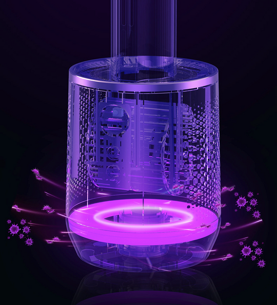 Bezłopatkowy chłodnica powietrza z oczyszczaczem powietrza i jonizatorem do wnętrz