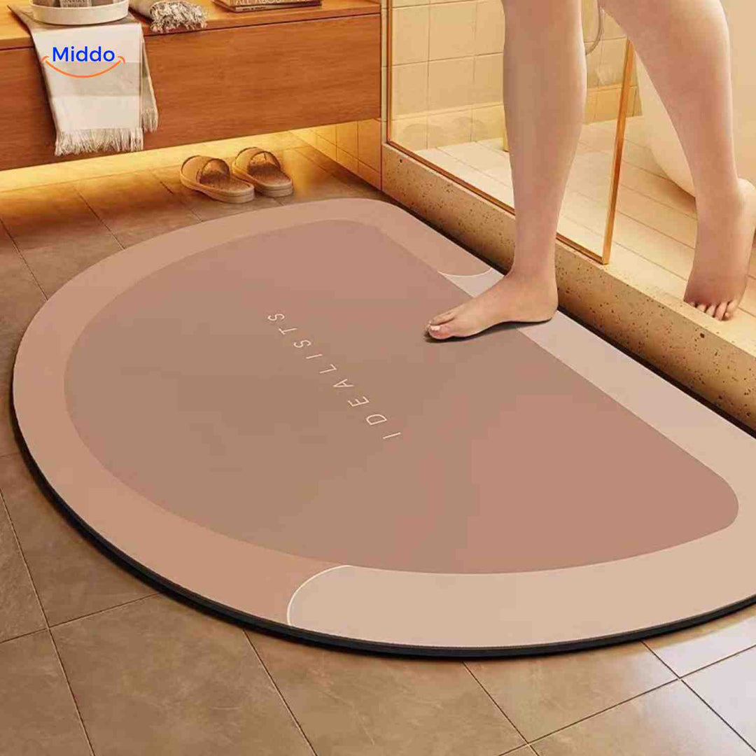 Aquastep™ Dywanik Łazienkowy | Szybkie Suszenie, Antypoślizgowy i Wchłaniający Wodę