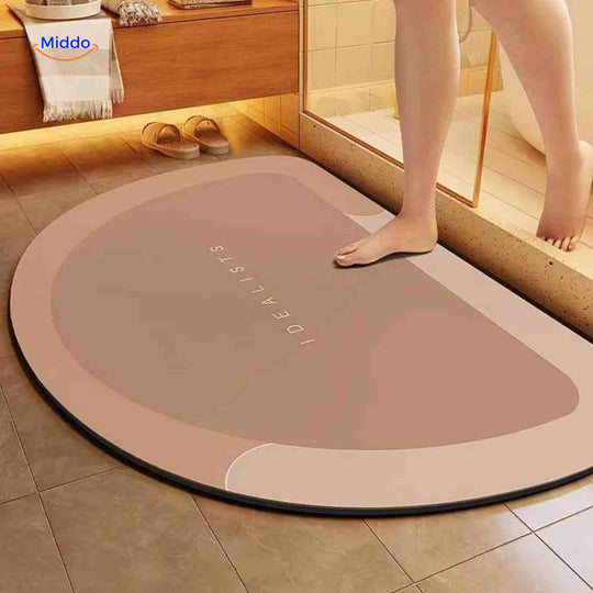 Aquastep™ Dywanik Łazienkowy | Szybkie Suszenie, Antypoślizgowy i Wchłaniający Wodę