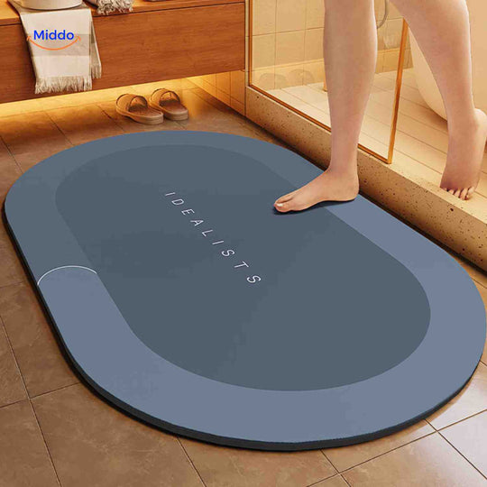 Aquastep™ Dywanik Łazienkowy | Szybkie Suszenie, Antypoślizgowy i Wchłaniający Wodę