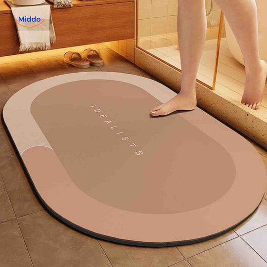 Aquastep™ Dywanik Łazienkowy | Szybkie Suszenie, Antypoślizgowy i Wchłaniający Wodę