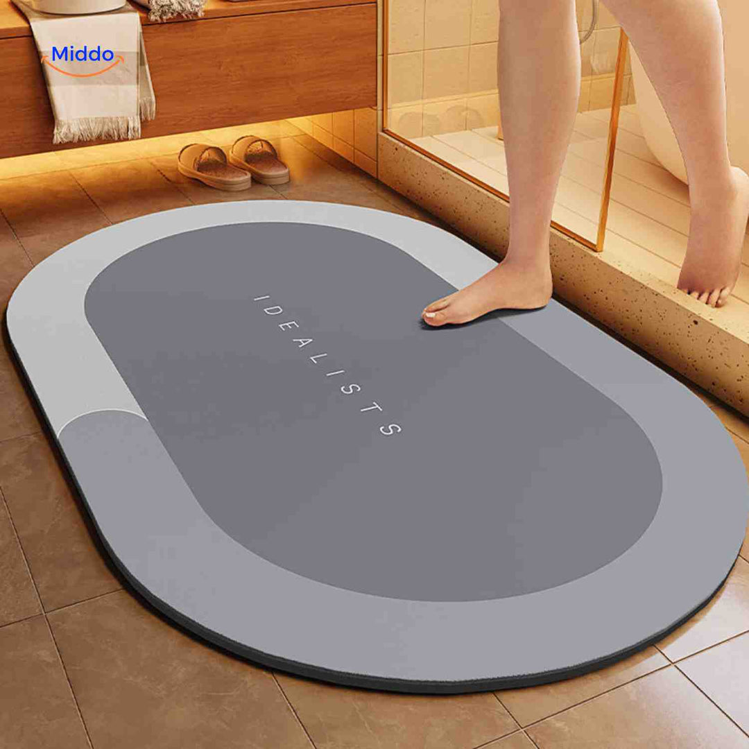 Aquastep™ Dywanik Łazienkowy | Szybkie Suszenie, Antypoślizgowy i Wchłaniający Wodę