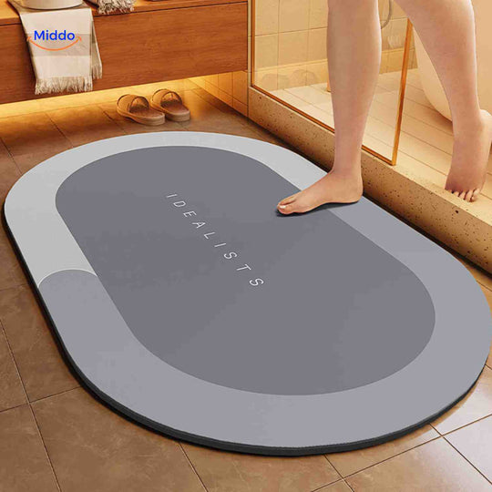 Aquastep™ Dywanik Łazienkowy | Szybkie Suszenie, Antypoślizgowy i Wchłaniający Wodę