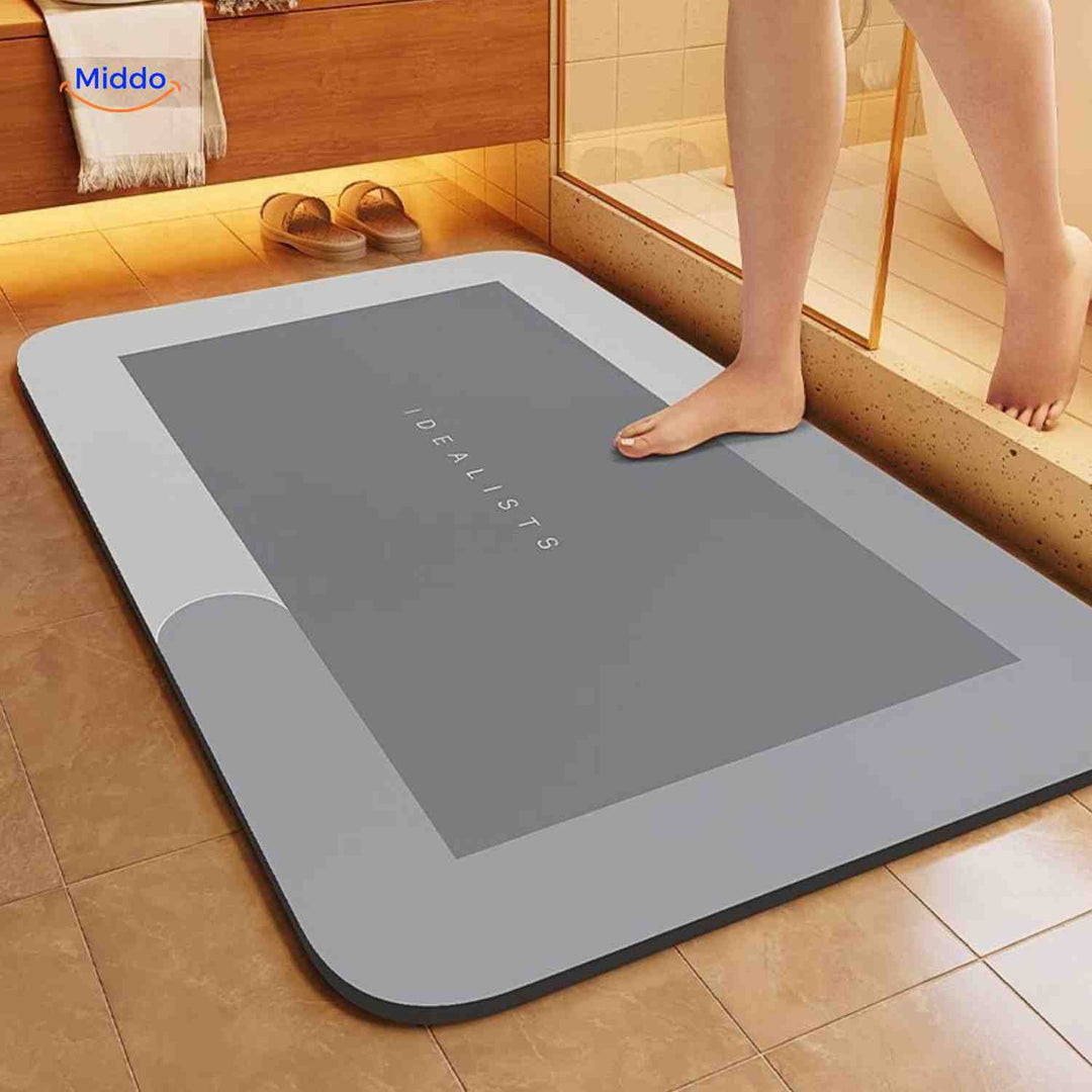 Aquastep™ Dywanik Łazienkowy | Szybkie Suszenie, Antypoślizgowy i Wchłaniający Wodę