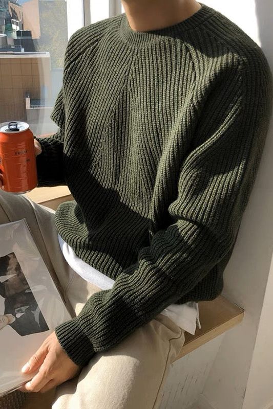 Bawełnowy Sweter Raglanowy