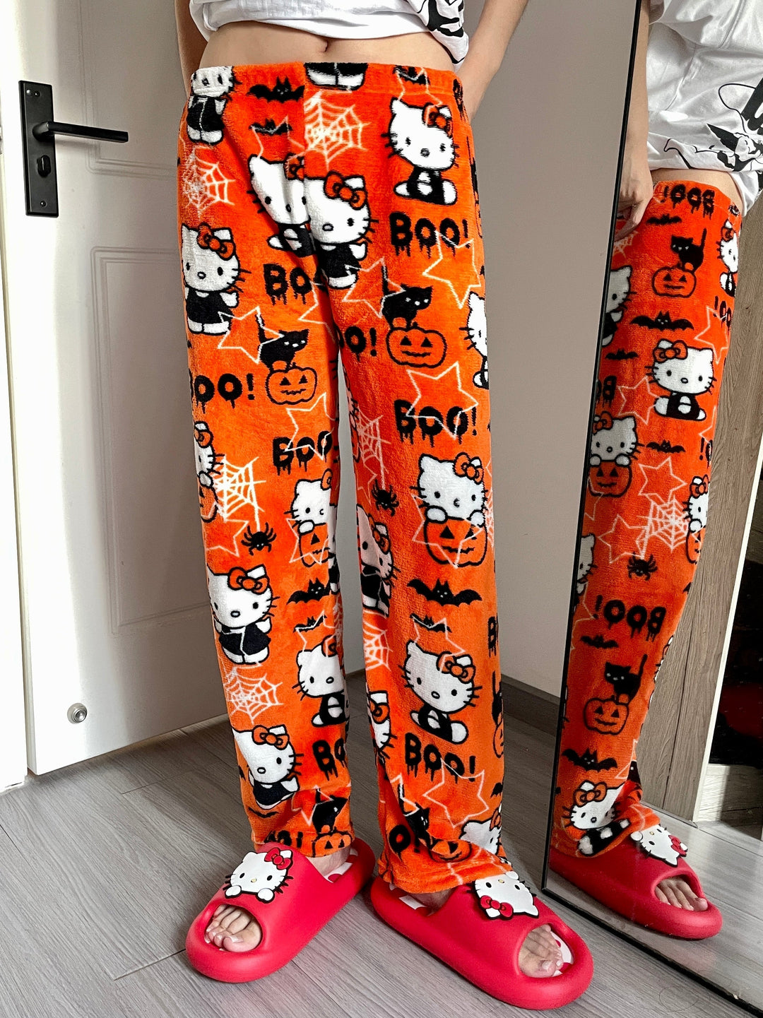 Straszny Kotek Piżamowe Spodnie | 1+1 GRATIS