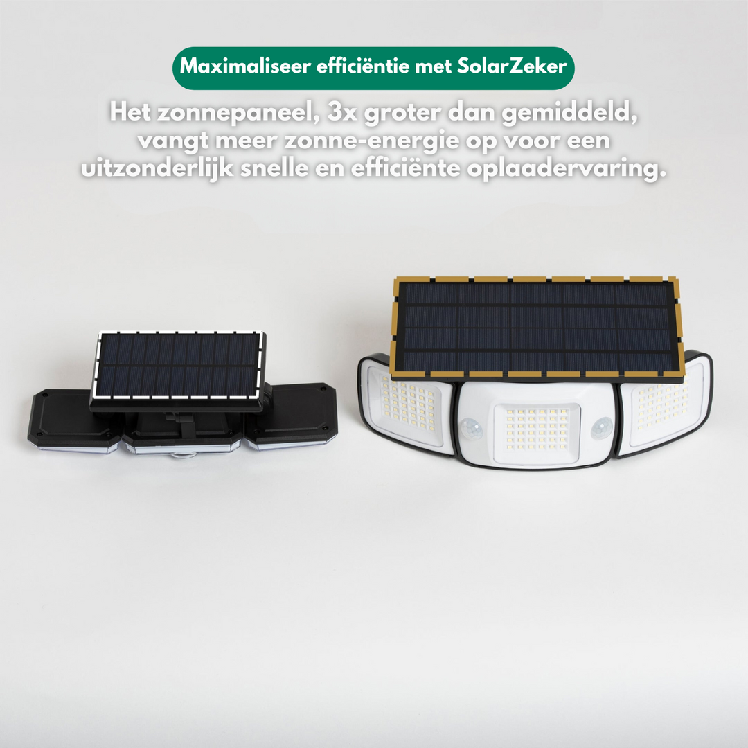 SolarZeker | Lampa zewnętrzna na energię słoneczną z czujnikami ruchu