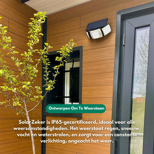 SolarZeker | Lampa zewnętrzna na energię słoneczną z czujnikami ruchu