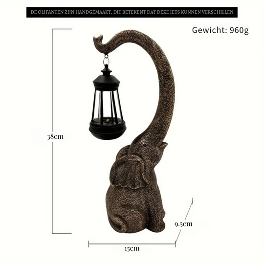 Czarująca Lampa Słoneczna Słonia