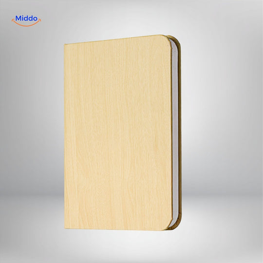 LumiFold™ Lampa Biurkowa | LED w 3 Kolorach, Wykonana z Drewna, Składana