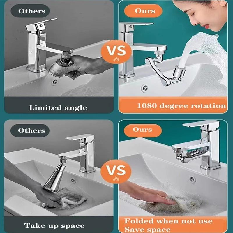 Akcesorium do Kranu Obrotowego 1080° - Mycie twarzy nigdy nie było tak proste! 1+1 GRATIS