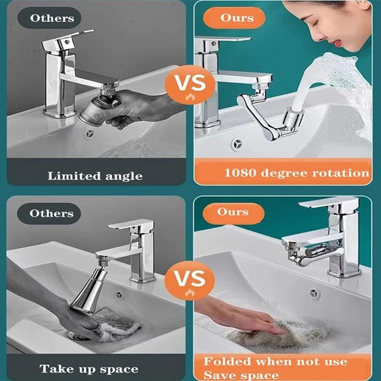 Akcesorium do Kranu Obrotowego 1080° - Mycie twarzy nigdy nie było tak proste! 1+1 GRATIS