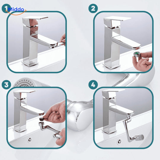 Akcesorium do Kranu Obrotowego 1080° - Mycie twarzy nigdy nie było tak proste! 1+1 GRATIS