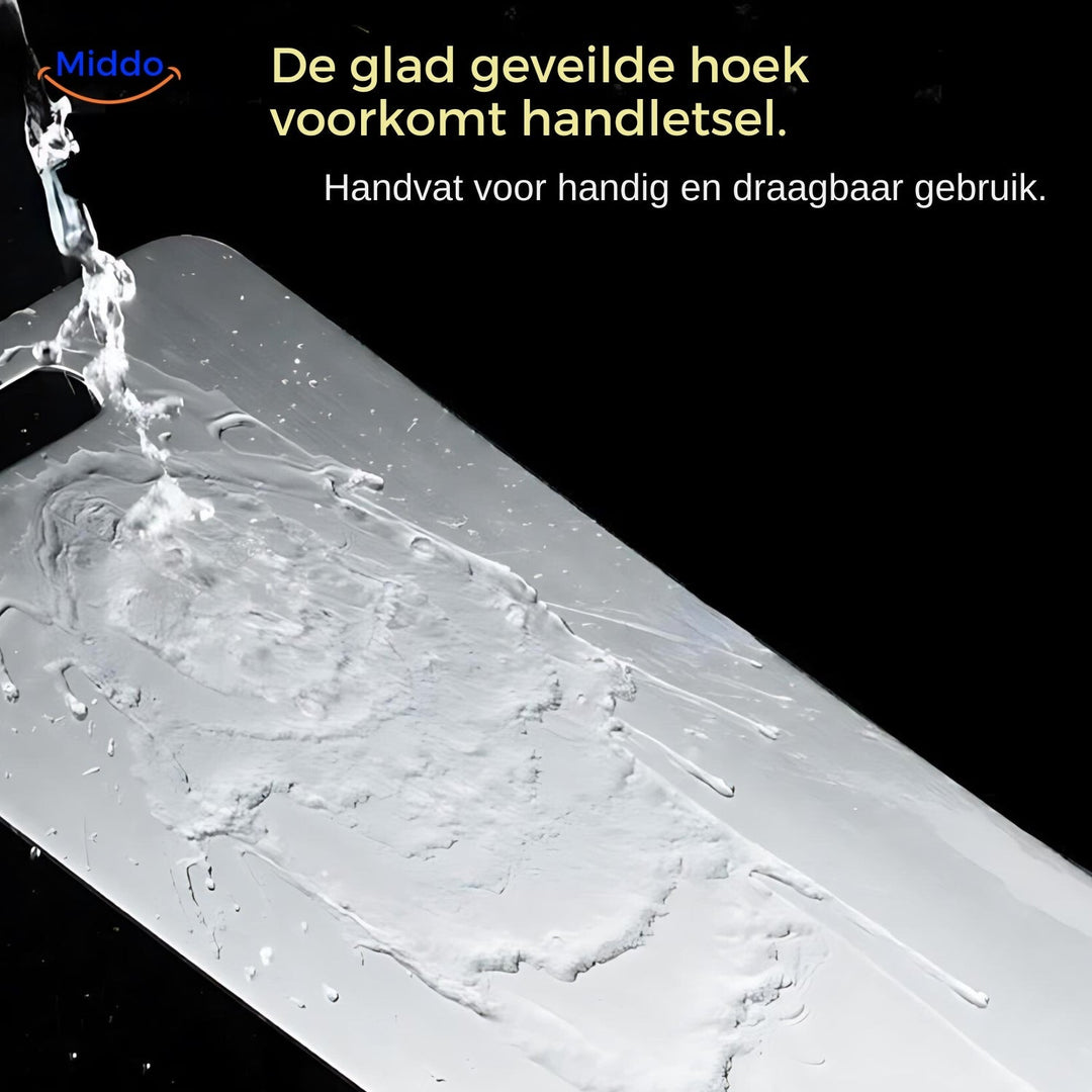 SafeCut™ Deska do Krojenia ze Stali Nierdzewnej - Zatrzymaj Mikroplastik i Bakterie w Swoich Potrawach!