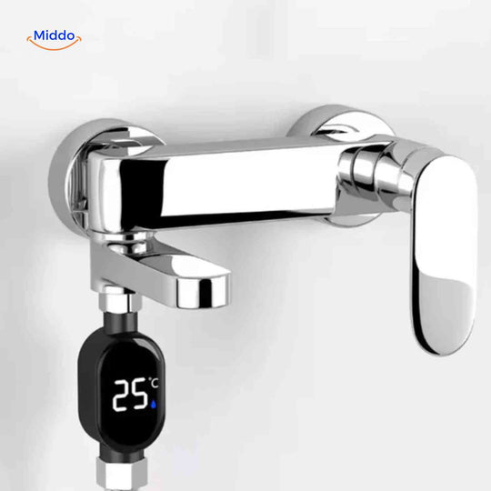ThermoGauge™ Miernik Wody z Kranu | Wyświetlacz LED, Bezpieczny i Skoncentrowany na Temperaturze