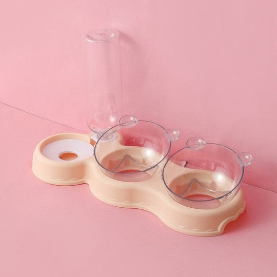 TripleFeeder™ | Karmnik 3 w 1 | Podajnik Wody | Demontowalny i Łatwy w Czyszczeniu