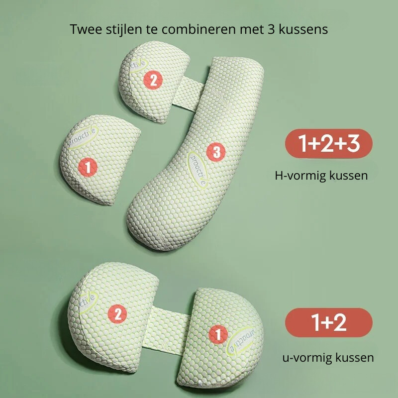 ComfortCushion Poduszka Ciążowa - Wygodna Poduszka Ciążowa