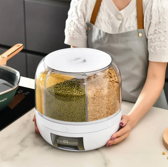 Obrotowy Dispenser Ziarna 360° - Zapewnia Zorganizowaną i Efektywną Kuchnię