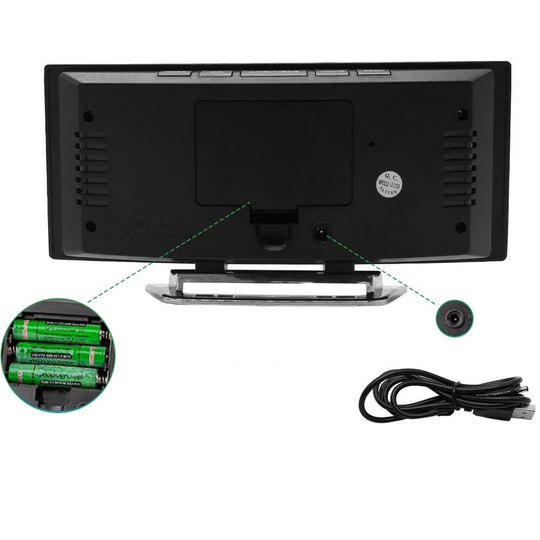 Digiclock™ | Zegarek Budzik Cyfrowy LED z Nowoczesnym Wyglądem