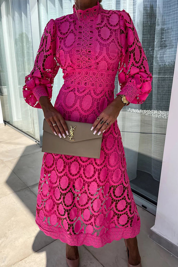 Romantyczna Elegancka Midi Sukienka