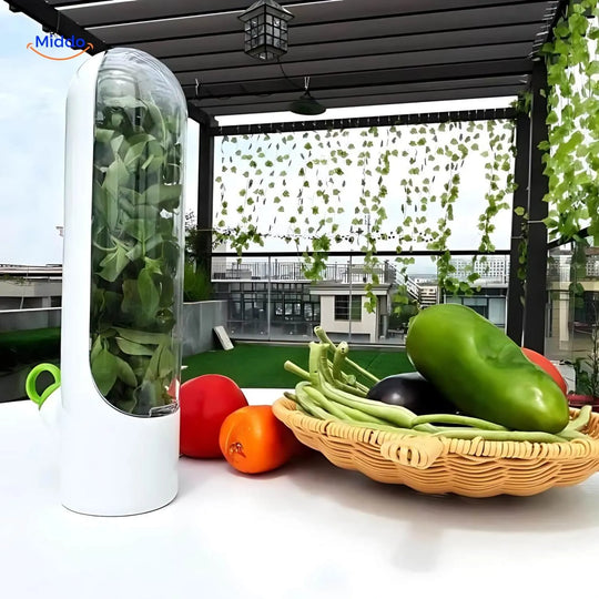 FreshHerbKeeper™ | Przechowywanie w Chłodzie Ziół dla Kolendry, Pietruszki i Więcej