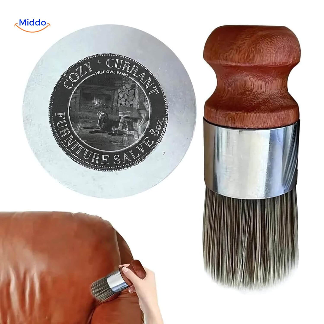 Furnituresalve™ - Skóra i Drewno | Eliminator Zarysowań + Pędzel