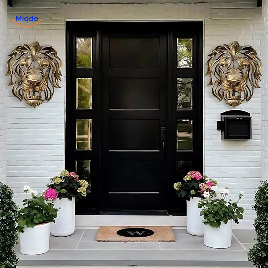 GoldenLion™ Dekoracja Ścienna | Siła, Luksus i Ekskluzywność w Twoim Wnętrzu