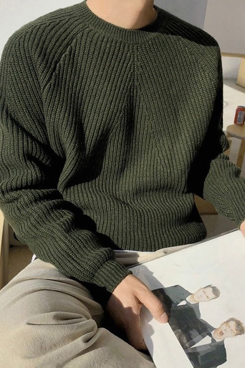 Bawełnowy Sweter Raglanowy