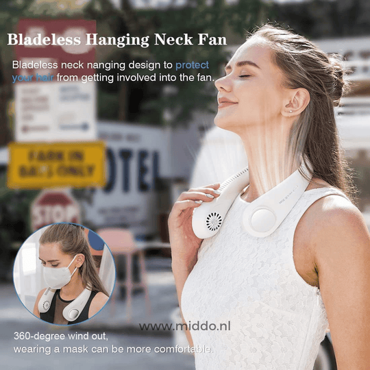 NekFan™ - Przenośny i Ładowalny Wentylator na Szyję do Bezpośredniego Chłodzenia!