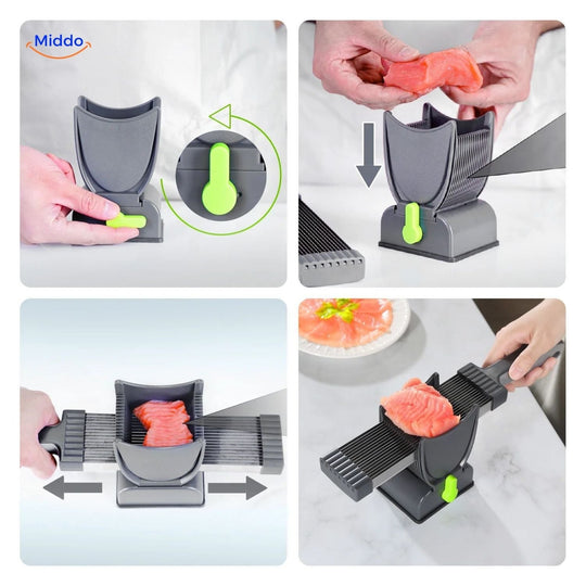 Slicora™ Zestaw Noży do Mięsa | Ręczny, Cienkie Plastry & Wielofunkcyjny