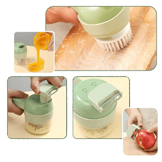 Tyfoon™ Narzędzie Kuchenne 4 w 1: Kroi, Sieka, Mieli i Czyści w Sekundy!