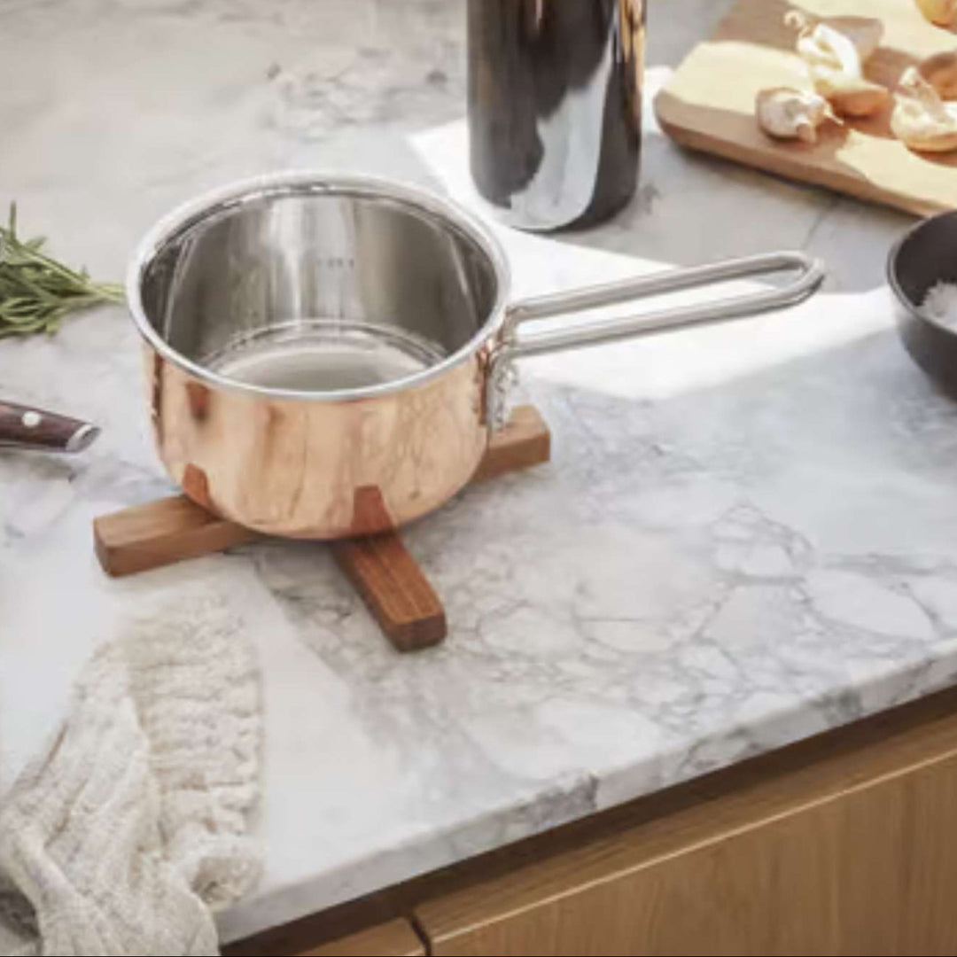 Magnetyczny Podkładka Drewniana | Odporny na Ciepło | Składany Design Oszczędzający Miejsce